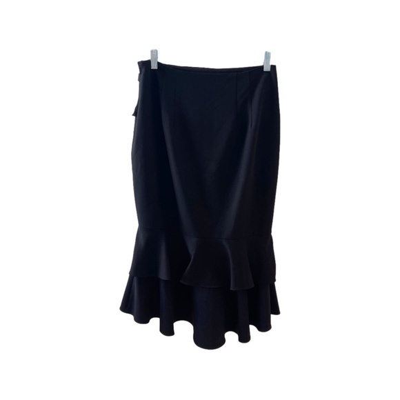 SCRIPTED RUFFLED SKIRT SZ SMALL - Picture 3 of 8